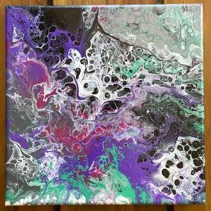 8” x 8” pour painting